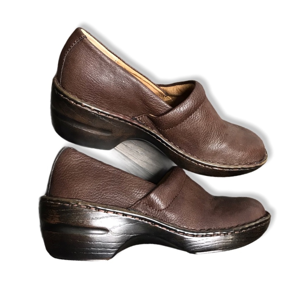 G.H. Bass & Co. | Brown Suede Sheena Leather Clog - Picture 2 of 12